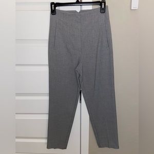 Zara high waist grey ankle slacks size XS
